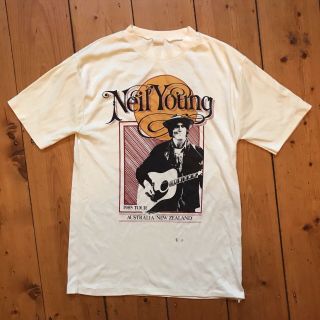 Neil Young Vintage 1985 Tour T - Shirt Tee Australia/ Zealand