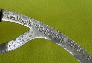 Vintage STERLING Silver Les VOGT Pro Equine Horse Show BIT Overlay & Inlay NO RE 3