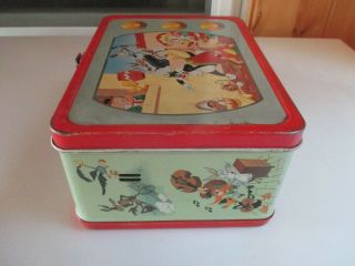 Vintage 1959 Warner Bros.  Pictures " Looney Tunes " Metal Lunchbox - No Thermos