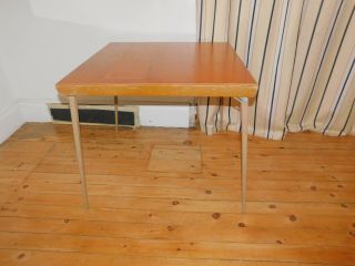 Vtg Singer Sewing Folding Table 301a Long Bed Work Card Table (n76).