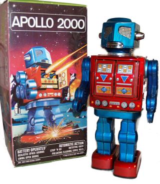 Horikawa Japan Tin Toy Robot Apollo 2000 Vintage 1960 