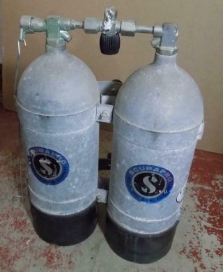 Vintage Double Scuba Cylinders,  Scubapro