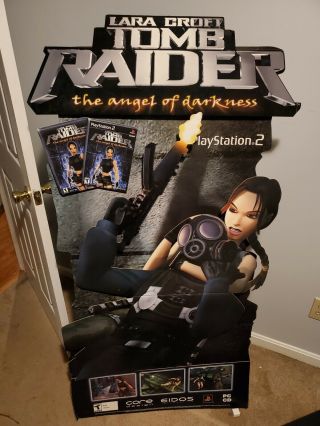 Rare Tomb Raider Playstation Store Display Standee