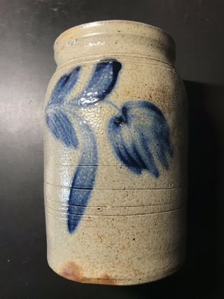Pa Stoneware Decorated Jar