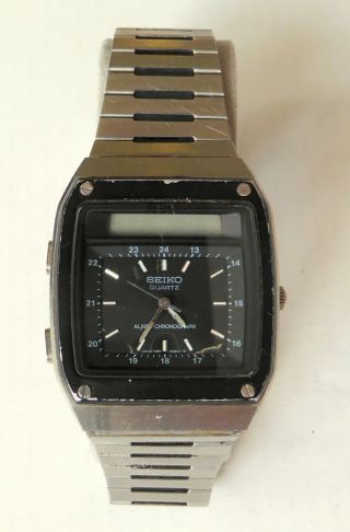 Rare James Bond Vintage Seiko H357 - 5040 Watch As Worn In For Your Eyes Only 1981