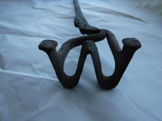 RARE Vintage Hand Forged Branding Iron Cattle Cowboy Ranch Cast 