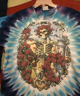 Vintage 90’s Grateful Dead 30 Years 1995 Tie Dye Concert Tour T Shirt Xl Rock
