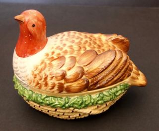 Nwt Vintage Mottahedeh Male Quail Box From Stately Homes Sir Humphrey Wakefield