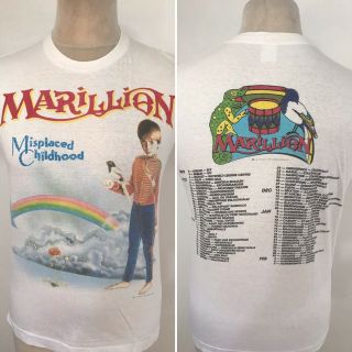 Marillion Misplaced Childhood Vintage 1985 Tour T Shirt Official Size Medium