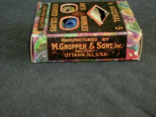 Antique M Gropper & Sons Peltier No 5 Slag Onyx Marbles Extra Fine Quality 4