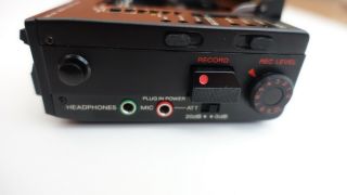 Vintage Sony Walkman Professional Model WM - D6C w/ Case and Strap 4