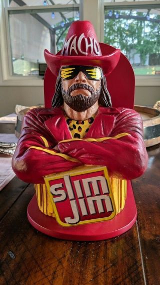 Macho Man Slim Jim Holder Rare Store Display Not In Stores