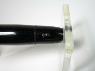 NR vintage MONTBLANC 242 pistonfiller fountain pen 14ct flexy F nib 3