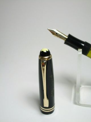 NR vintage MONTBLANC 242 pistonfiller fountain pen 14ct flexy F nib 6