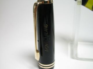 NR vintage MONTBLANC 242 pistonfiller fountain pen 14ct flexy F nib 7