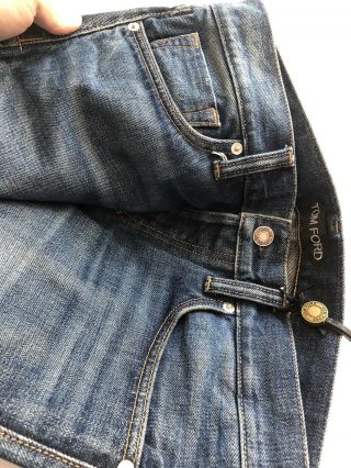 $625 Tom Ford Vintage Wash Jeans 32 W/tags 4