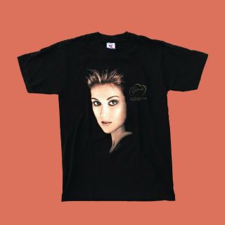 Vintage Celine Dion 1999 Lets Talk About Love World Tour T - Shirt Sz M