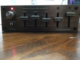 Vintage Pioneer Car Stereo 5 Band Graphic Equalizer Booster Model Ad - 30