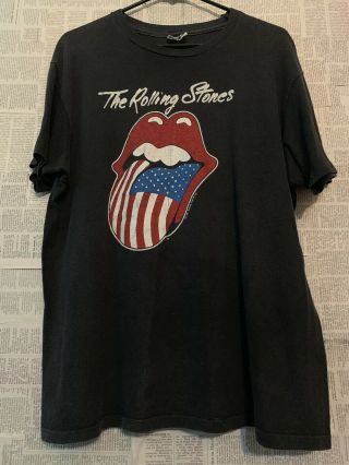 Vtg 80s The Rolling Stones North American Tour Rock Band T - Shirt
