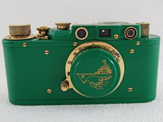 Leica - Ii (d) Kriegsmarine Wwii Vintage Russian 35mm Rf Green Camera