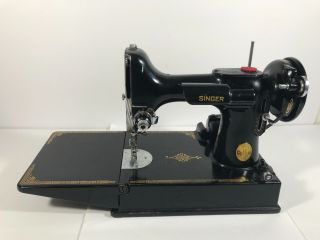 Vintage Singer 221 - 1 Featherweight Portable Sewing Machine 1951 Anniversary,  Key