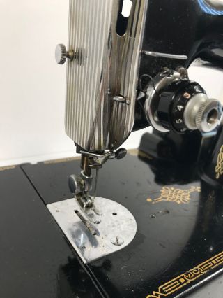 Vintage SINGER 221 - 1 Featherweight Portable Sewing Machine 1951 Anniversary,  Key 3