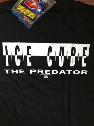 Vintage Deadstock Ice Cube The Predator Rap T Shirt Rare Size M 90s Hip Hop 6