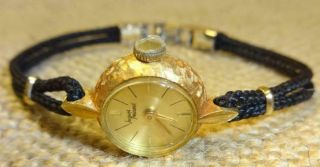Vintage Rare Holland Jacques Prevard 17j Swiss Solid 18k Gold Case Ladies Watch