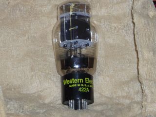 . WESTERN ELECTRIC 422A RECTIFIER VACUUM TUBE.  1982 VINTAGE.  GOOD 2