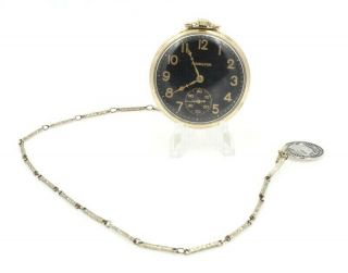 Art Deco Hamilton Model 2 17 Jewel 12s Grade 912 Pocket Watch No Res 6139 - 3