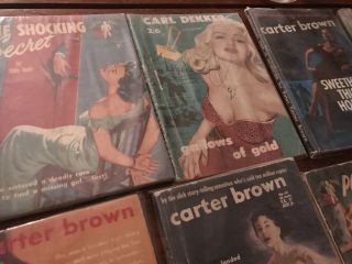 22 X Assorted Vintage Crime Novels Carter Brown Etc 3