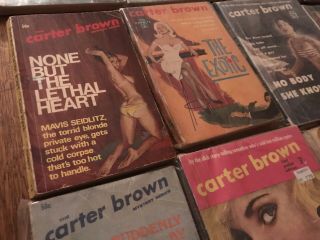 22 X Assorted Vintage Crime Novels Carter Brown Etc 4