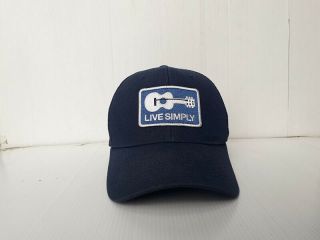 Vintage Patagonia Live Simply Guitar Navy Blue Trucker Hat Cap Snapback