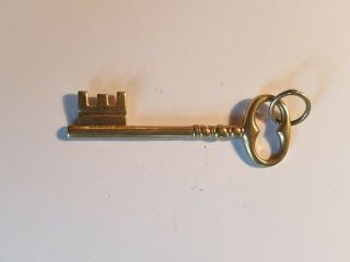 Vintage 14ct Gold Key Charm