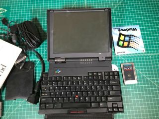 Thinkpad 701C butterfly keyboard vintage laptop w/ accessories 2
