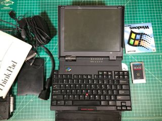 Thinkpad 701C butterfly keyboard vintage laptop w/ accessories 4