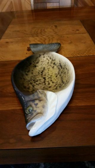Crappie Wood Carving Wood Bowl Fish Decoy Duck Decoy Casey Edwards 5