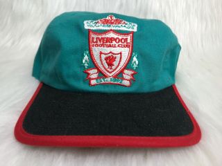 Vintage Liverpool Football Club The Big Game Logo Stretchback Hat Cap Sample Hat