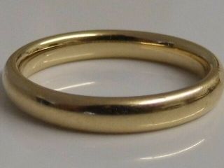 A Fine Vintage 9ct Solid Gold Wedding Band Ring - London 1947 Uk Size L