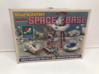 Vintage Eldon Billy Blastoff Eldon Space Base Set W/ Origninal Box & Accessories