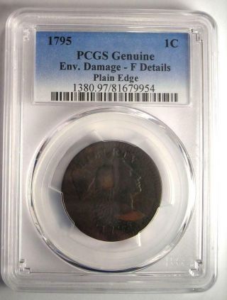 1795 Liberty Cap Large Cent 1C - Certified PCGS Fine Details - Rare Coin 2