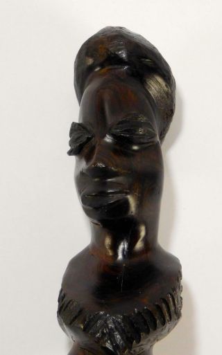 Fantastic Vintage Makonde Mpinga Ebony Wood Tree of Life sculpture Art Carving 2