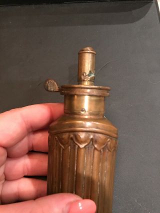 Antique Frary Benham Co.  Civil War Era Brass Double Gun Powder Bullet Flask? 10