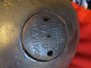 Rare Antique Milo Triplex Kettlebell Exercise Weight Patent Date 1908 3