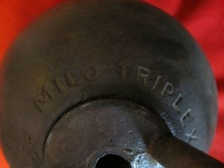 Rare Antique Milo Triplex Kettlebell Exercise Weight Patent Date 1908 4