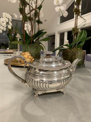 American Antique Sterling Silver Teapot