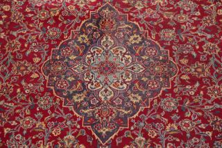 Vintage Traditional Floral RED Living Room Area Rug Hand - Knotted Oriental 10x13 5