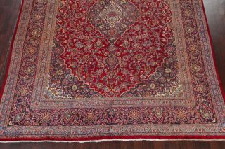 Vintage Traditional Floral RED Living Room Area Rug Hand - Knotted Oriental 10x13 6