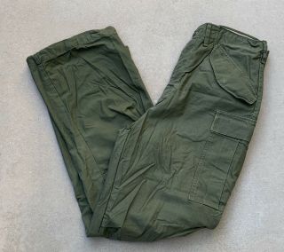 Vintage 1968 Vietnam War Us Army M - 65 M65 Trousers Field Pants Men’s Long Small