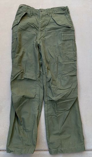 Vintage 1968 Vietnam War US Army M - 65 M65 Trousers Field Pants Men’s Long Small 2